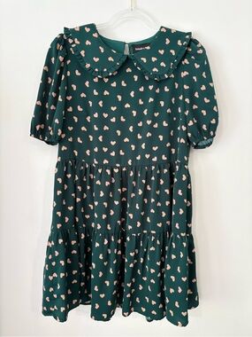 Green and Pink Shift Mini Dress